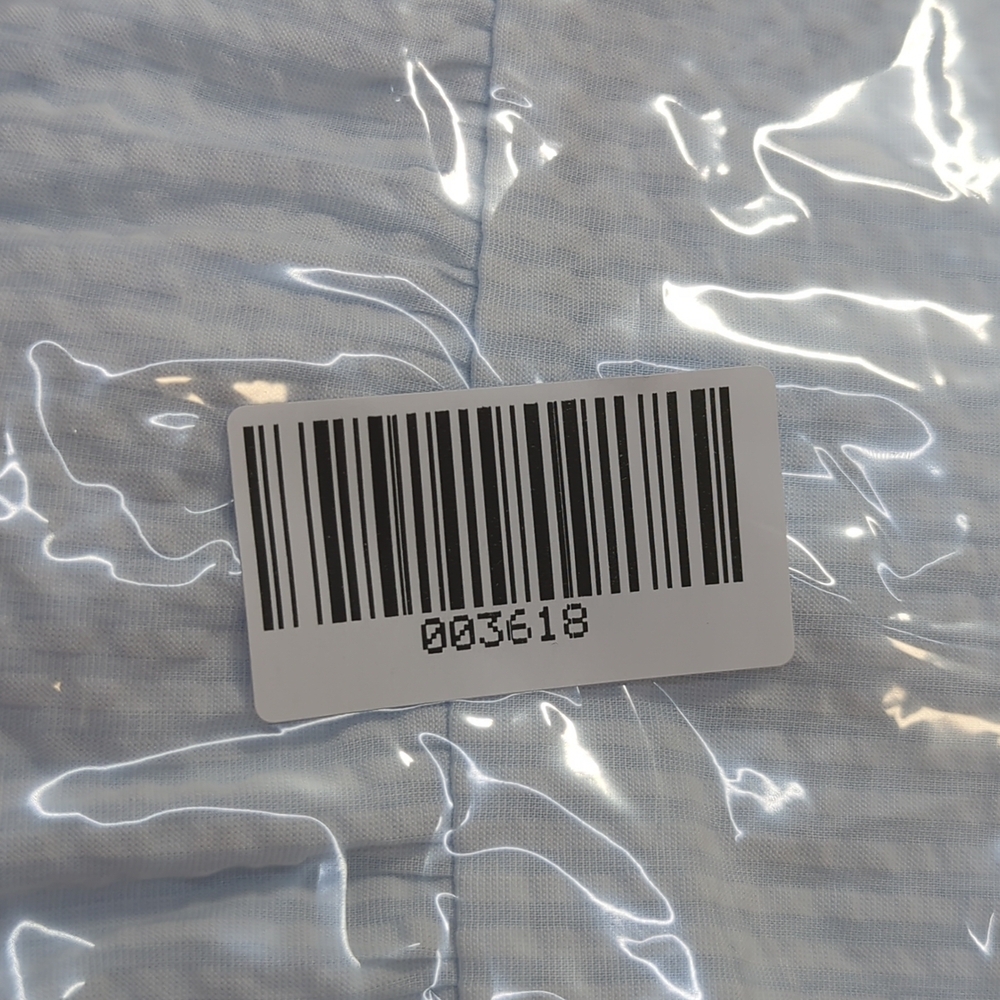 Victoria Secret PINK Prairie Seersucker Summer Midi Dress XS Light Blue - Picture 9 of 9